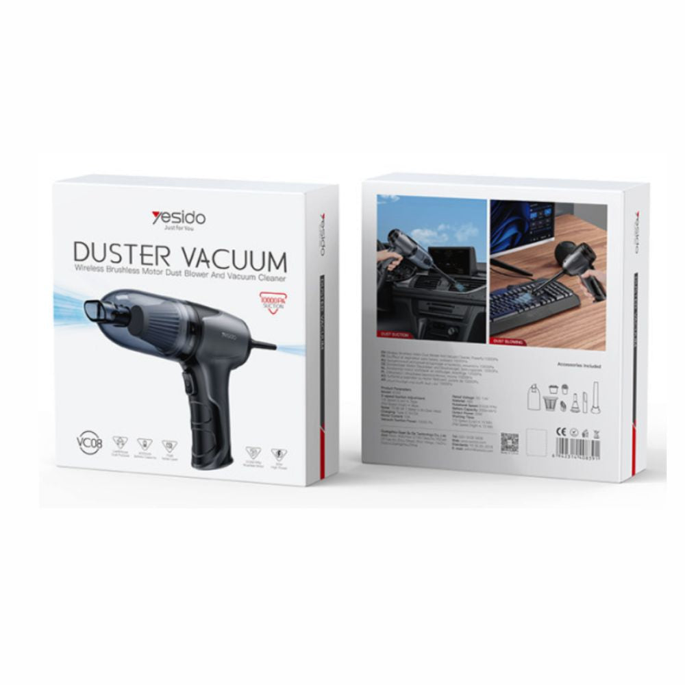Yesido VC08 ower 4000mAh Blowing And Suction Vacuum Cleaner Yesido VC08 ower 4000mAh Blowing And Suction Vacuum Cleaner